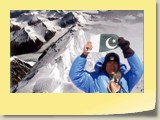 Nazir Sabir on top of Everest May 17 2000